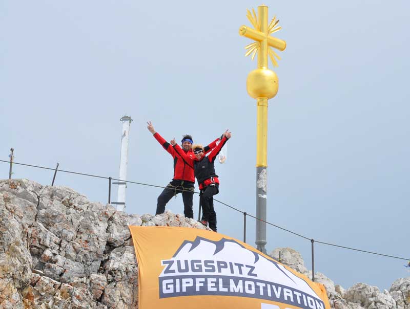 Zugspitz-Gipfelmotivation mit Thomas Schlechter